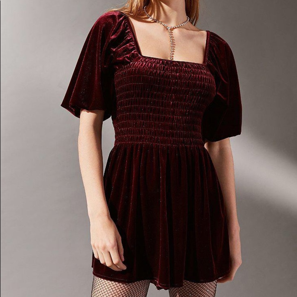 Red velvet romper